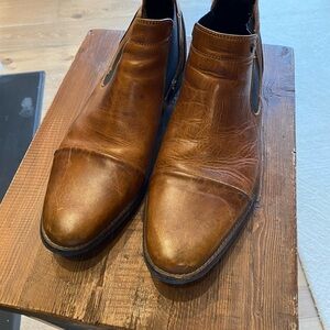 Bull Boxer Brown Leather Chelsea Boots - Size 10